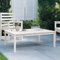 UTSRABFA Lounge Tisch Outdoor Rasen Tische Campingtisch Gartentisch Gartentisch Weiß 121x82,5x45 cm Massivholz Kiefer Geeignet für Rasenflächen, Außenbereiche, Balkone, Terrassen