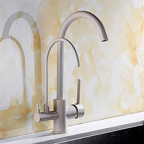 MUCSAH Grifos Del Fregadero de la Cocina, Grifos de la Cocina de Latónizo de la Grúa para la Cocina Purificada Grifo Del Filtro Deua de Tres Vías Mezclador Del Fregadero de 3 Vías de la Grúa Filtrada