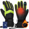 Hyeek Winterhandschuhe für Damen, Wasserdicht Skihandschuhe Damen - Warme Atmungsaktive Schneehandschuhe Winter Touchscreen Handschuhe für Skifahren,Snowboarden (Schwarz mit Grün, S)