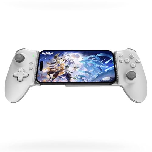 Joso Controlador de juegos móvil USB C para iPhone serie 15, emuladores, controlador de teléfono tipo C Plug and Play para Android con joysticks de efecto Hall/2 botones programables, juegos en la