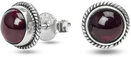 Schwarze Onyx Edelstein Ohrstecker 925 Sterling Silber Ohrring Handarbeit Gedrehter Draht Ohrring