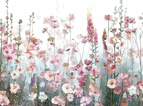 5D Blume Full Drill Diamant Malerei Set, Diamant Painting Aesthetic für Erwachsene Anfänger, Diamant Painting Bilder Groß Set, DIY Diamant Bilder Art Craft, Diamant Kunst Kits für Home Wall Décor