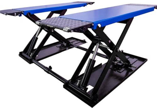 OZTSR Mobiler Wagenheber mit Einer Kapazität von 3000 kg/1 m – Scherenheber mit Doppelzylinder und hydraulischer Hebebühne, Autozubehör, Wagenheber, Autorampen for Ölwechsel, Scherenheber, Hebebühnen