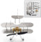 Mious Metall-Stirling-Flugzeug-Modellsatz, Heißluft-Stirling-Dampfmotor-Modell, pädagogisches mechanisches Fahrzeug-Kunstwerk