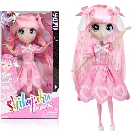 Bandai Shibajuku Puppe Yumi 30 cm – offizielles Lizenzprodukt Shibajuku Anime – große Puppe Kawai im japanischen Stil – Sammlerpuppe Edition Kiki mit Zubehör – Spielzeug für Kinder ab 3 Jahren –