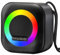 Junterone Portable Bluetooth Speaker RGB Colorful Light Waterproof Wireless Subwoofer Stereo Surround Travel Speaker
