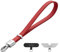 GOODAYY Phone Wrist Strap, Genuine Leather Phone Lanyard Adjustable Tightness with Ultra Thin Metal and Nylon Clips, Anti Theft Mobile Phone Accessories with Elegant Box (Classic, Red)