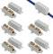 keyxer Morsettiera per Conduttori 2,5-16 mm² - Blocchi di Giunzione Elettrica con Barra di Equipotenzialità e Derivazione Modulare. Sistema Antiscivolo per Collegamenti in Serie