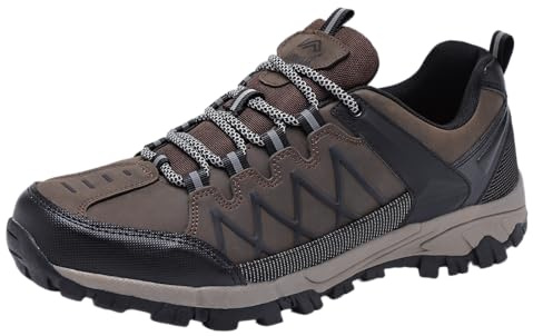 LANDHIK Baskets de Randonnée pour Homme Chaussure Brun_43