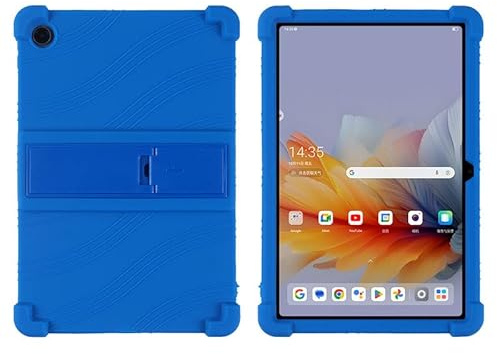 Funda para tablet Lenovo Yoga Smart Tab YT-X705F de 10.1 pulgadas 2019 con soporte de PC, silicona suave, lavable, esquinas gruesas a prueba de golpes, color azul