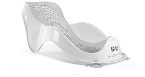 Angelcare Soft-Touch-Mini-Badewannenstütze, grau, für Neugeborene, Badesitz, Babybaden, rutschfest, leicht zu reinigen