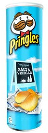 Pringles salt & vinegar 165 gr | 9x | Gesamtgewicht 1485 gr
