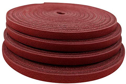 TOFL Softball- und Baseball-Handschuh-Schnürsenkel, Handschuh-Reparatur-Schnürung für Fanghandschuhe, Lederschnürsenkel, keine Schnürnadel, Cardinal Red 4, 72*0.18 inch