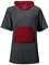 CelinaTex Happyfun Poncho lang 80 x 110 cm anthrazit Bordeaux Mikro-Flanell Badeponcho Mikrofaser Surfponcho Handtuch