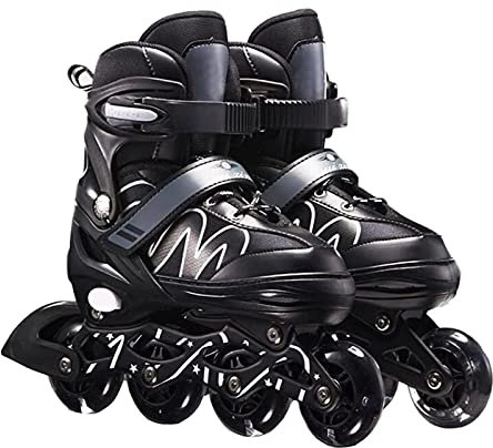 WINBST Inliner Rollen,Einstellbarer Inline Speed Skates Schuhe Hockey Rollschuhe Sneakers Professionelle Rollschuhe für Damen Mädchen Herren Anfänger