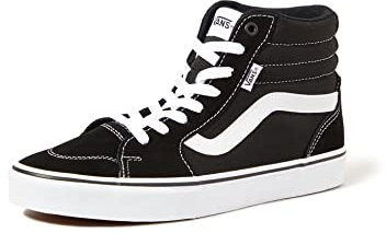 Vans Damen Filmore Hi Sneaker, Suede Canvas Black White, 42.5 EU