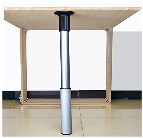 EEUK Pied Table Rabattable et réglable, Pieds de Meubles télescopique Pliable Aluminium, Pied Support pour comptoir de Bar à déjeuner, Charge 50 Kg