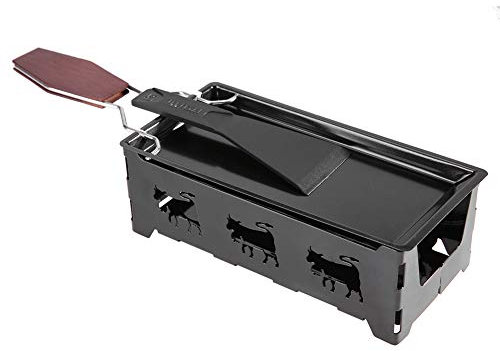Tyenaza Mini Raclette - Fundidor de Queso Raclette Grill Antiadherente Mini Rotaster Bandeja para Hornear Sartén para derretir Queso