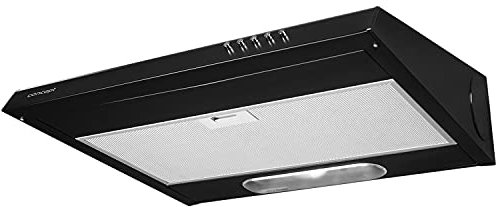Concept Hotte aspirante OPP2060 - 60 cm - Éclairage LED - 3 niveaux de puissance - 175 m3/h - Noir
