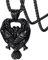 FaithHeart Males Viking Pendant Couple Raven Necklace Black Steel Crows Jewellery Nordic Amulet Neck Charm for Teen Boys