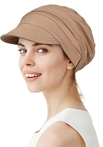 Alnorm Frauen Newsboy Cabbie Cap Beret Hüte Baseball Cap Maler Visor Hüte für Frauen Khaki