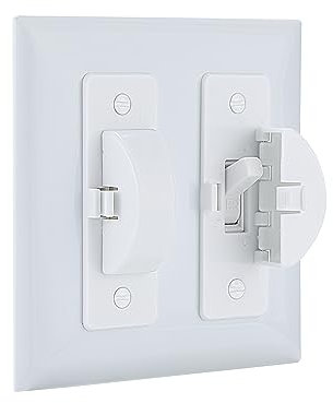 Schalterabdeckung-Lichtschalterabdeckung-Lichtschalterabdeckung Schutz-Lichtschalterschutz-Lichtschalterabdeckung kindersicherer-Kindersichere Lichtschalterabdeckung (Weiß, 1 Stück)