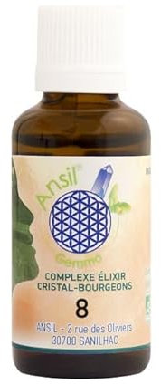 Élixir d’aigue-marine et bourgeons de cassis, aubépine, figuier - Ansil - 30 ml