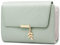 GOUNNU Portefeuille Femme Cuir Format Paysage Femmes Porte Monnaie RFID Blocage Haute Capacité Portefeuille pour Femmes avec Fermeture éclair,14 Emplacements de Carte (Vert)
