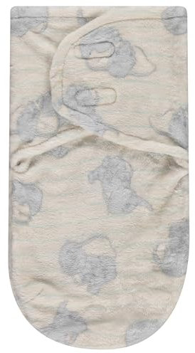 Disney Dumbo gestreifter einlagiger Baby-Wickelsack, einfach zu wickeln, für Neugeborene, weicher Komfort, Pucksack, Schlaf-/Krankenhauspucktücher für Neugeborene