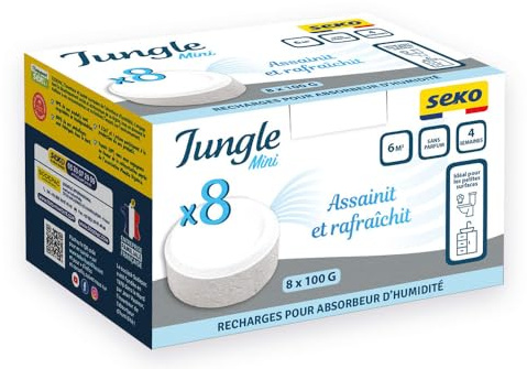 SEKO - Recharges Absorbeur Jungle Mini Galet Neutre 100g x8