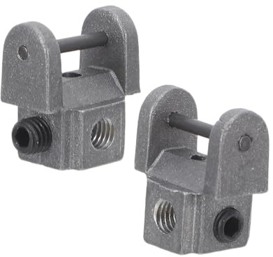 VINTORKY Supporto per Lama a Spirale 2 Pezzi in Metallo Argento, Morsetto per Seghetto Alternativo, Stabile e Facile da Usare, per Laboratori Professionali di Lavorazione del Legno