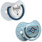LOVI Dynamisches Silikon Schnuller 0-3 Monate, BPA-frei, Indian Summer Kollektion, 2 Stück, Blau