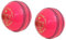 CW League Special Cricket-Bälle, Leder, Handstich, 155 g, Rosa, 2 Stück