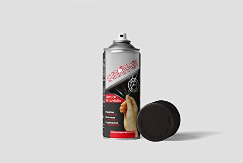 Wrapper Spray Vernici Rimovibili Tinte RAL, Nero Opaco RAL 9005