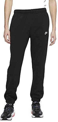 Nike Mens Sportswear Club Fleece Sweatpants, Black/Black/White, L