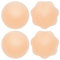 Nippelpads Damen Nipple Cover - 2 Paar - Wiederverwendbare & waschbare Silikon Nippel Covers - Dünne Selbstklebende Brustwarzen Nippelabdeckung - Reusable Silicone Nipple Pads for Women