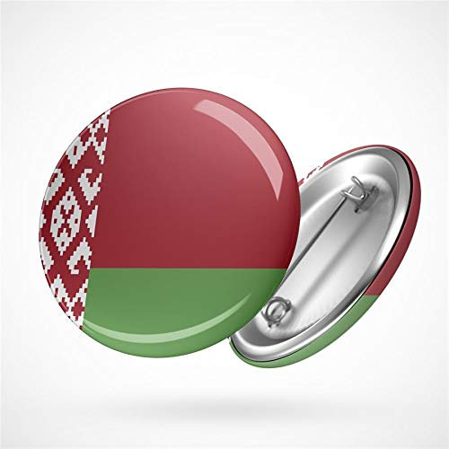 Hellweg Druckerei Button Anstecker Belarus Weißrussland Flagge Europa Flag Badge Geschenk Idee Abzeichen Pin