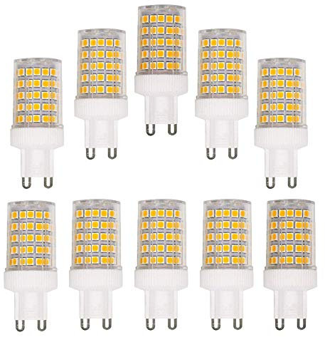 BAISHICHENG G9 10W Keramiksockel LED Glühbirne(Ersatz der G9 100W Halogenlampe) Nicht Dimmbare Glühlampe 3000K Warmweiß 1000LM Beleuchtung 10 Packungen