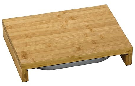 kela Schneidebrett Kenina, 2-teilig, Bambus, hellbraun, mit Auffangschale, 12552