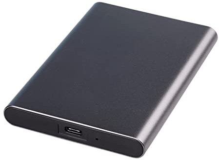 Hard disk esterno SSD 1 TB / 512 gb / 256 gb, Usb 3.1 Gen 2 Type-c Portable Backup Storage, adatto per PC desktop, Macbook, Laptop, Ps4, Smart Tv (1 TB,nero)