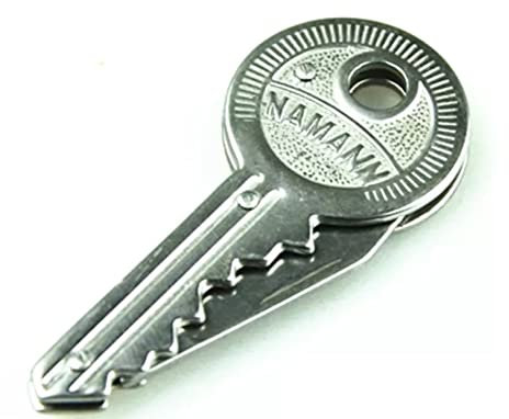 Shop of Wonder Schlüsselanhänger Messer Schlüssel Schlüsselmesser │ kleines Taschenmesser in Schlüsselform │ geeignet als Brieföffner oder Paketmesser