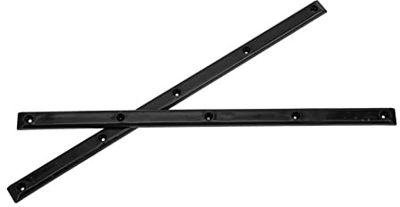 Rib Bones Rails, verschleißfeste, langlebige, stabile, Flexible POM-Schiene zum Skateboarden für Junge Leute für Longboards zum Skateboarden(Schwarz)