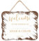 NABRAND Cartello decorativo in legno con scritta Welcome to the wedding of home (lingua italiana non garantita)