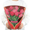 3D Pop-up Blumenstrauß Grußkarte,Muttertag Karte 12''Größe Handgemachtes Geschenk,Ideal für Lehrertag,Abschlussfeier,Geburtstagsgeschenk,für Mütter,Lehrer oder Freunde (Rosa Tulpe)