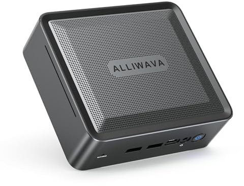 ALLIWAVA Mini PC AMD Ryzen 5 5600H(6C/12T, bis zu 4.2GHz), H56 Mini Desktop Computer, 32GB DDR4 RAM 1TB SSD PCIe, Micro Gaming PC 4K UHD Triple Display, WiFi 6E, Bluetooth 5.2