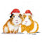 20 Servietten Weihnachten Hamster mit Weihnachtsmütze als Tischdeko. Papierservietten mit Motiv. Auch für Decoupage und Serviettentechnik 33x33cm