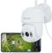 blurams Security Camera Outdoor, 2K CCTV Cameras House Security, IP66 WiFi Camera 360° Pan/Tilt, Color Night Vision, Motion/Sound Detection, 2-Way Talk, Siren, Cloud&SD, Works with Alexa(2.4GHz Only)