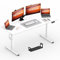 FitStand FQ1 180x80cm höhenverstellbarer Schreibtisch Electric Lift Desk mit Tischplatte, Stehpult, Lift Computertisch mit Haken, Kindersicherung, Memory-Funktion für Büro und Zuhause - Weiß