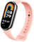 OcioDual Correa de Recambio Compatible con Xiaomi Mi Band 9 y Mi Band 8, de color Rosa Palo, Pulsera de Repuesto de Silicona, Correa Reloj Inteligente, Enganche Métalico, Flexible Sport