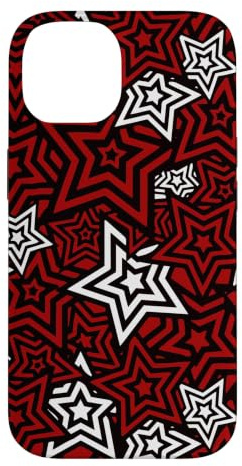 Stylish Persona UI Menu Star Red pattern Japan anime RPG Case for iPhone 14